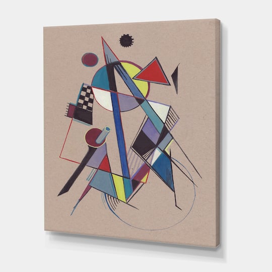 Designart - Colored Geometric Abstract Compositions III